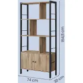 Vasagle Kirjahylly, 4 avointa hyllytasoa, kirjahyllystö