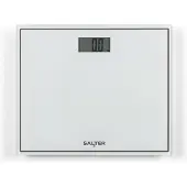 Salter Svarstykles 9207 WHCFEU12 Compact Glass Electronic Bathroom Scale, Baltas