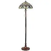 Hobby Hall Tiffany-Tyyli 2 Kevyt Lamppu, Jossa / 18" Värjäytetty Lasi Varjossa