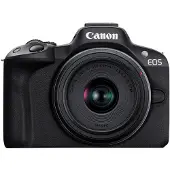 Canon EOS R50 peilitön vloggauskamera (musta) w/RF-S18-45mm F4.5-6.