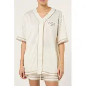 FILA Paita 'VILLANOVA oversized mesh baseball shirt' offwhite