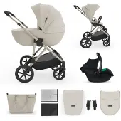 Kinderkraft Prime 3 3-in-1 Yhdistelmävaunut, Sand Dune