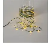 Star Trading 96 LED-valosarja, monivärinen 720cm 0,4W 3xAA Dew Drop Micro 729-58