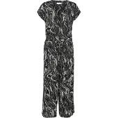 Kaffe Kamira Plain Weave Jumpsuit Printed - Black - 34