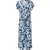Kaffe Kamira Plain Weave Jumpsuit Printed - Blue - 34
