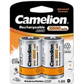 Camelion Ni-MH HR20 D ladattavat paristot 2500mAh 1.2V 2-pack 2-pack