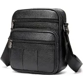 INF Crossbody laukku aitoa nahkaa Black
