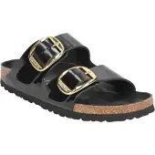 Birkenstock for woman. 1021476 Black Arizona Big Buckle Leather Sandals (Narrow Fit) (42), Flat, None, Casual