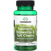 Swanson Health Kurkuma, Boswellia ja Kirsikkamehu - 60 kapselia