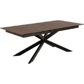 Ebuy24 Bendt Irwine ruokapöytä, 200-240x100 cm, ruskea