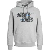 Jack & Jones Collegepaita 'JCOBlack' sininen / meleerattu harmaa / musta