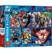 Trefl SUPERMAN Palapelisetti, 4x250 palaa