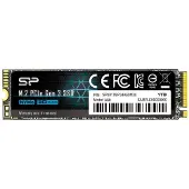 Silicon Power Sisäinen SSD-levy - - P34A60 1To - NVMe PCIe Gen3x4 M.2 Lukeminen Kirjoittaminen 2200 1600 Mt/s