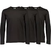 Lindbergh 3Pk Basic Tee L/S - Black - L