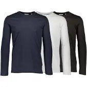 Lindbergh 3-Pack Basic Tee L/S - Multi/patterned - L