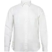 Ralph Lauren Classic Fit Linen-Silk Workshirt - White - S