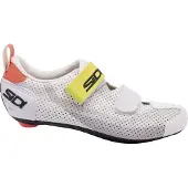 Sidi T-5 Air Shoes White Gray Yellow, Size 44 - EUR