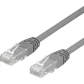 Deltaco Cat6 U/UTP RJ45 20m -verkkokaapeli, harmaa