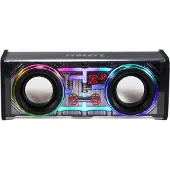 STREETZ Läpinäkyvä Bluetooth-kaiutin TWS- ja LED-valotehosteilla