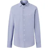 Hackett for man. HM3010762 Blue City Gingham Shirt (L), Casual, Cotton, Classic, Long sleeve, Navy