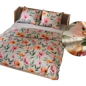 MARKIZETA HOME Marquise-vuodevaatesetti Floralis, 220x200 cm, 3 osaa