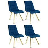 Hobby Hall 4-osainen ruokapöydän tuolisetti Cieza, sininen