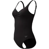 Speedo Solid Aquanite Swimsuit - Black - 40