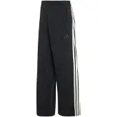 Adidas Urheiluhousut 'KIT 3-Stripes Wide' musta / valkoinen