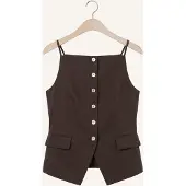 Copenhagen Muse Cmcolleen-Waistcoat - Brown - M
