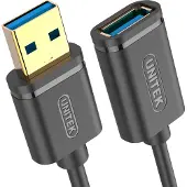 UNITEK Y-C456GBK USB 3.0 AM-AF jatkokaapeli 0,5 m