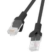 Lanberg PCU6-10CC-0050-BK, 0,5 m, Cat6, U/UTP (UTP), RJ-45, RJ-45, Musta