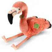 Rappa - Plush realistic flamingo stuffed animal 36 cm Eco-Friendly