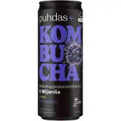 Raw Organic Puhdas+ Kombucha Villi mustikka 330 ml