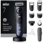 Braun Series 7 BT7540 partatrimmeri, 40 pituusasetusta, 0,5–20 mm, musta/sininen