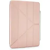 Pipetto iPad Air 11" Origami No3 -kynäkotelo, vaaleanpunainen metalliväri