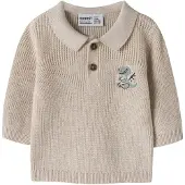Name it Nbmkolla Ls Knit Polo - Beige - 86