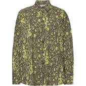 Mads nørgaard Colette Neu Shirt Aop - Green - 36