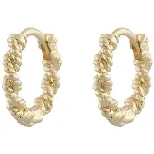Sno of sweden Exibit Small Ring Ear Plain Gold 13mm