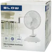 BLOW Desk fan 6 "/ 15cm 2in1 Clips 25W