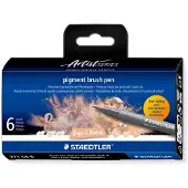 Staedtler Pigment Arts Brush Pen 6-setti Beige/Natural