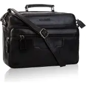 Betlewski TBS-322 MUSTA Miesten VINTAGE-laukku