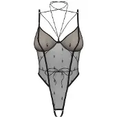 Obsessive Seksikäs alusasusetti Freedom Anniverse Special Crotchless, musta