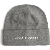 Lyle & Scott Script Beanie - Grey - ONE SIZE
