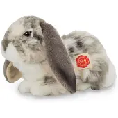 Teddy HERMANN® Lying Rabbit Grey-White 30 Cm - Grey - 30 CM