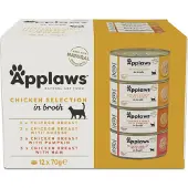 Applaws - Kissan märkäruoka Chicken Collection 12 x 70 g - Kissat - Kissanruoka - Märkäruoka
