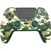 Freaks and Geeks - Wireless Bluetooth Controller for PS5- LED - Green Camo (5)