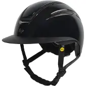 Hansbo Sport Ratsastuskypärä Mips Air Glossy Metal - Musta (S)