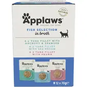 Applaws 96x70g Pouch in Broth -säästöpakkaus kalalajitelma