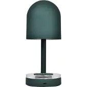 AYTM Luceo-akkulamppu, metsänvihreä, metalli, 24 cm, himmennettävä, IP44 Luceo, himmennettävä, Vihreä, Olohuone/ruokailutila, Metalli, Moderni