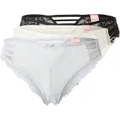 Hunkemoller 3-Pack Belle Brazilian R - Black - S